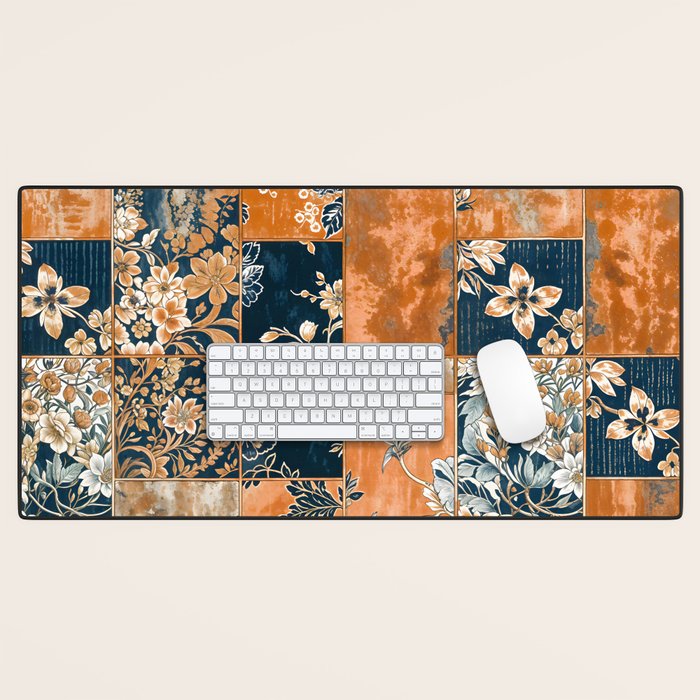 Floral Patches of Yesteryear Desk Mat Gallery Image 1