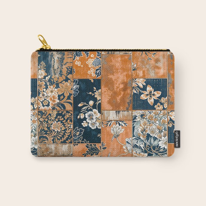 Floral Patches of Yesteryear Carry All Pouch Gallery Image 1