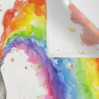 Rainbow Baby Elephant Wall Tapestry Gallery Image 3