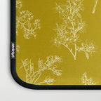 Botanical Cottage Pattern in Olive Chartreuse and Cream Laptop Sleeve Gallery Image 3
