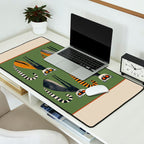 Striped Lemurs Desk Mat Gallery Image 2