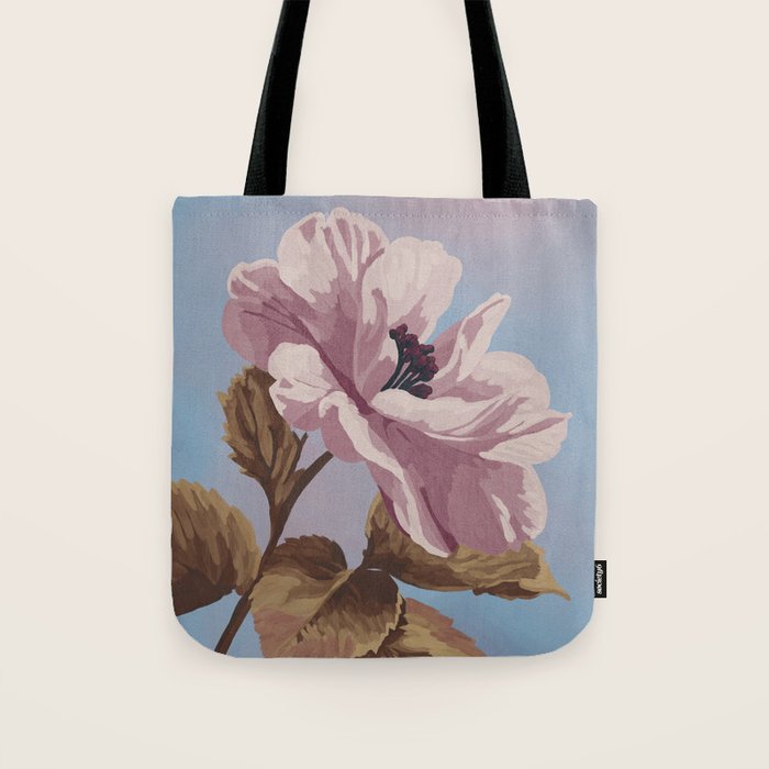 Vintage Begonia Botanical Tote Bag Gallery Image 1