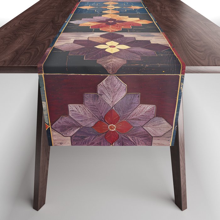 Amethyst Trail Patchwork Table Runner Gallery Image 1