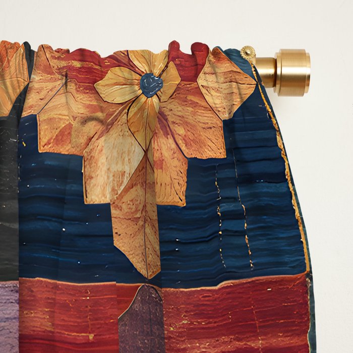 Amethyst Trail Patchwork Window Curtain Gallery Image 2
