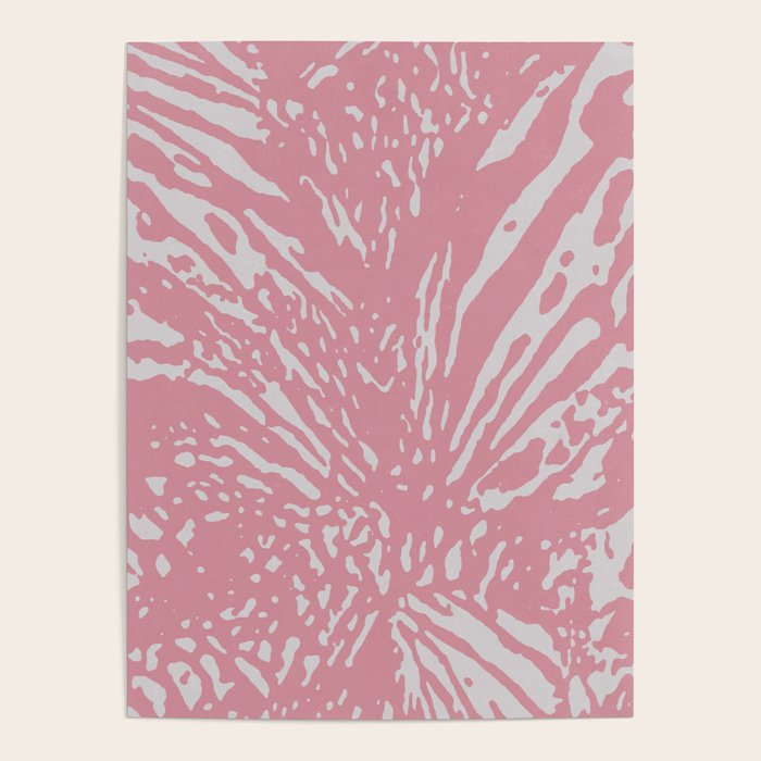 Bold Pink Zebra Pattern with Abstract Animal Stripes Safari  Poster Gallery Image 4
