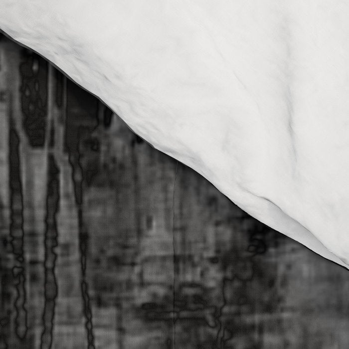 Crackled Gray - Black, white and gray, grey textured abstract Comforter Gallery Image 4