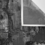 Crackled Gray - Black, white and gray, grey textured abstract Wall Tapestry Gallery Image 3