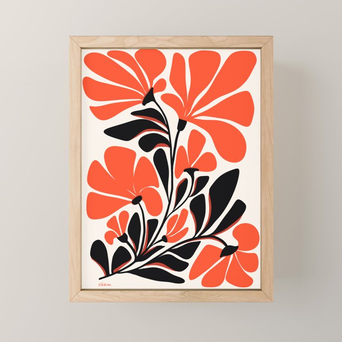 Gothic Garden Flower Art Mini Art Print Gallery Image 1