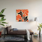 Gothic Garden Flower Art Wood Wall Art Gallery Image 2