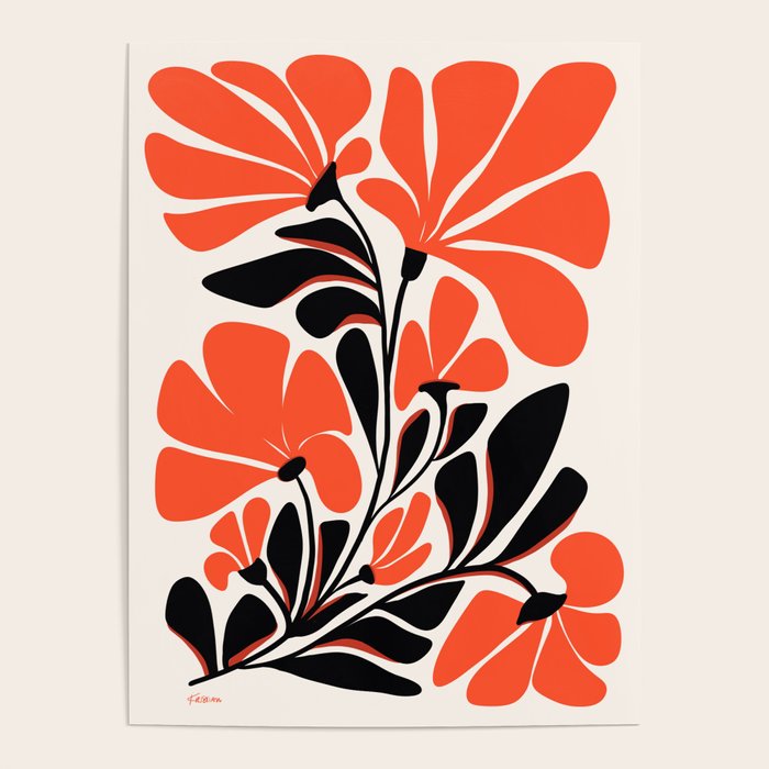 Gothic Garden Flower Art Poster Gallery Image 4