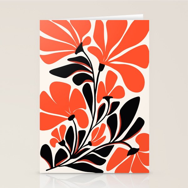 Gothic Garden Flower Art Stationery Card Gallery Image 1