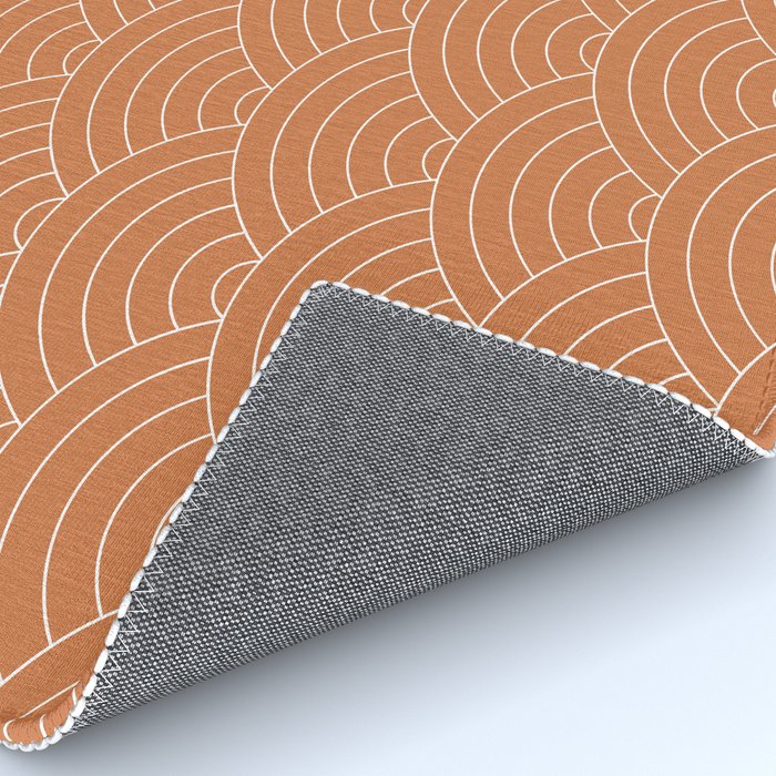 Waves (Terracotta) Rug Gallery Image 4