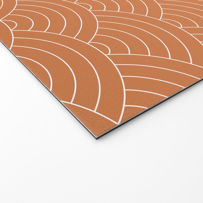 Waves (Terracotta) Welcome Mat Gallery Image 2