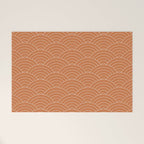 Waves (Terracotta) Welcome Mat Gallery Image 1