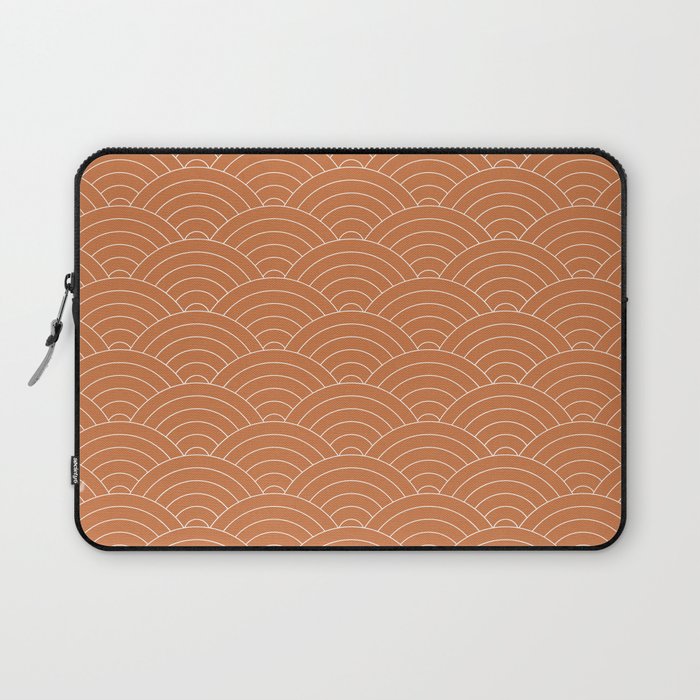 Waves (Terracotta) Laptop Sleeve Gallery Image 1