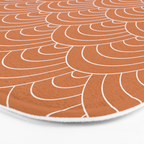 Waves (Terracotta) Bath Mat Gallery Image 3
