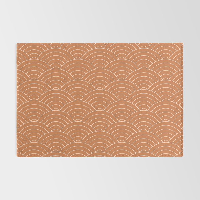 Waves (Terracotta) Rug Gallery Image 2