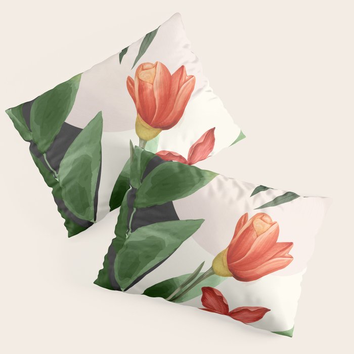 Abstract Tropical Art 12 Pillow Sham Gallery Image 1