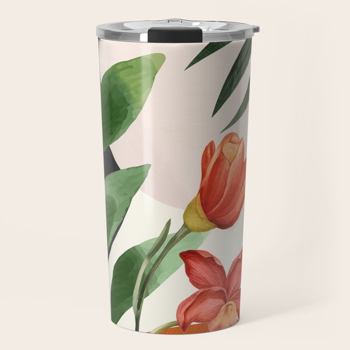 Abstract Tropical Art 12 Travel Mug Gallery Image 1