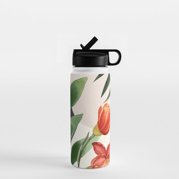 Abstract Tropical Art 12 Water Bottle Gallery Image 1
