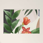Abstract Tropical Art 12 Welcome Mat Gallery Image 1