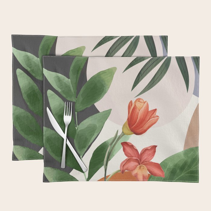Abstract Tropical Art 12 Placemat Gallery Image 1