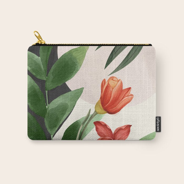Abstract Tropical Art 12 Carry All Pouch Gallery Image 1