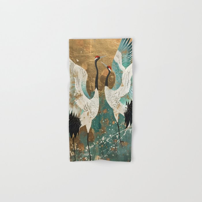 Japara Cranes in Twilight Bath Towel Gallery Image 1