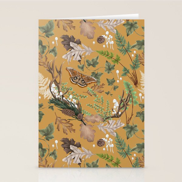 Bohemian Leafy Forest Stationery Card Gallery Image 1