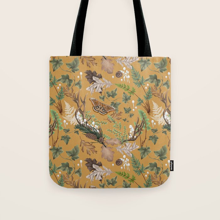 Bohemian Leafy Forest Tote Bag Gallery Image 1