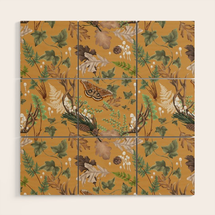 Bohemian Leafy Forest Wood Wall Art Gallery Image 1