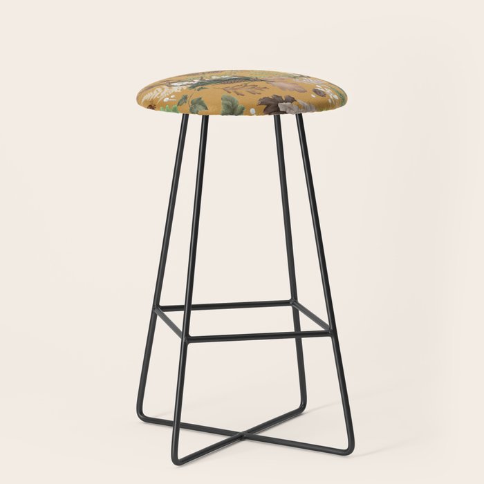 Bohemian Leafy Forest Stool Gallery Image 1