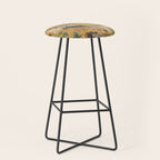 Bohemian Leafy Forest Stool Gallery Image 1
