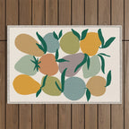 2025 EARTHY FRUIT MARKET CALENDAR Outdoor Rug Gallery Image 1
