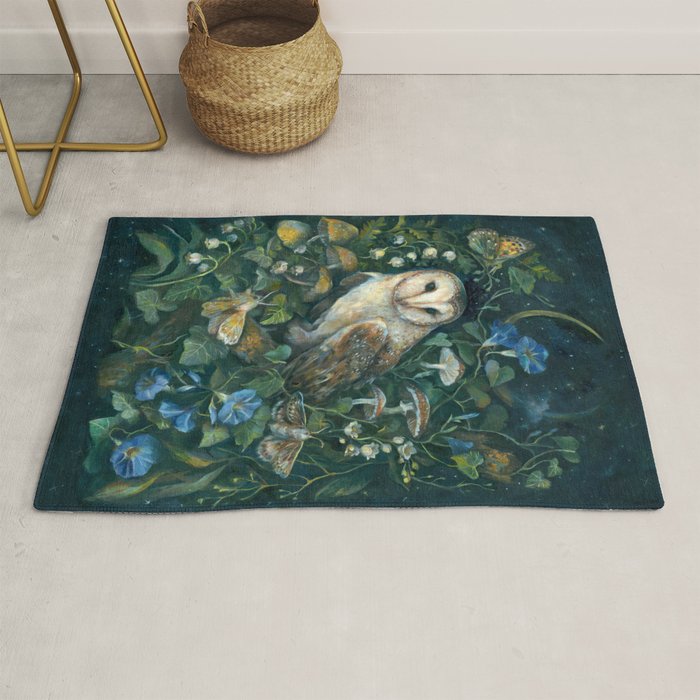 Barn Owl Forest Rug Gallery Image 1