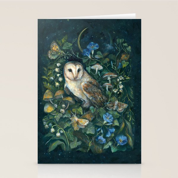 Barn Owl Forest Stationery Card Gallery Image 2