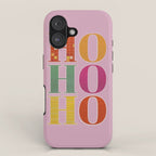 HO HO HO Festive Letters iPhone Case Gallery Image 1