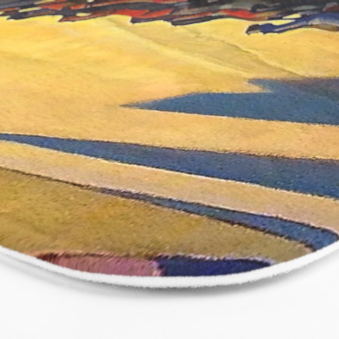 âWild Horses of Nevadaâ by Maynard Dixon Bath Mat Gallery Image 3