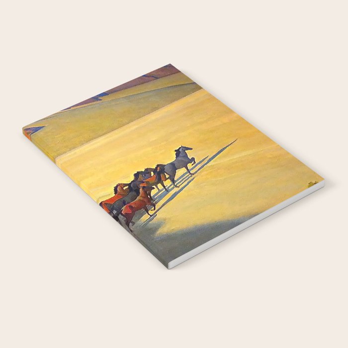 âWild Horses of Nevadaâ by Maynard Dixon Notebook Gallery Image 2
