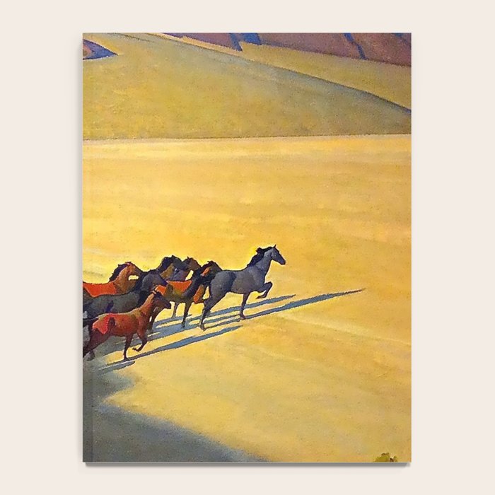 âWild Horses of Nevadaâ by Maynard Dixon Notebook Gallery Image 4