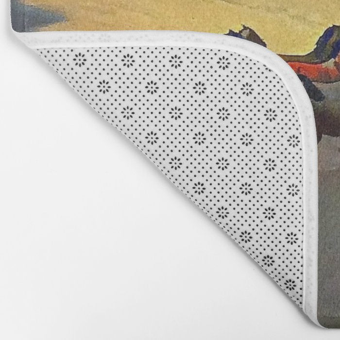 âWild Horses of Nevadaâ by Maynard Dixon Bath Mat Gallery Image 2