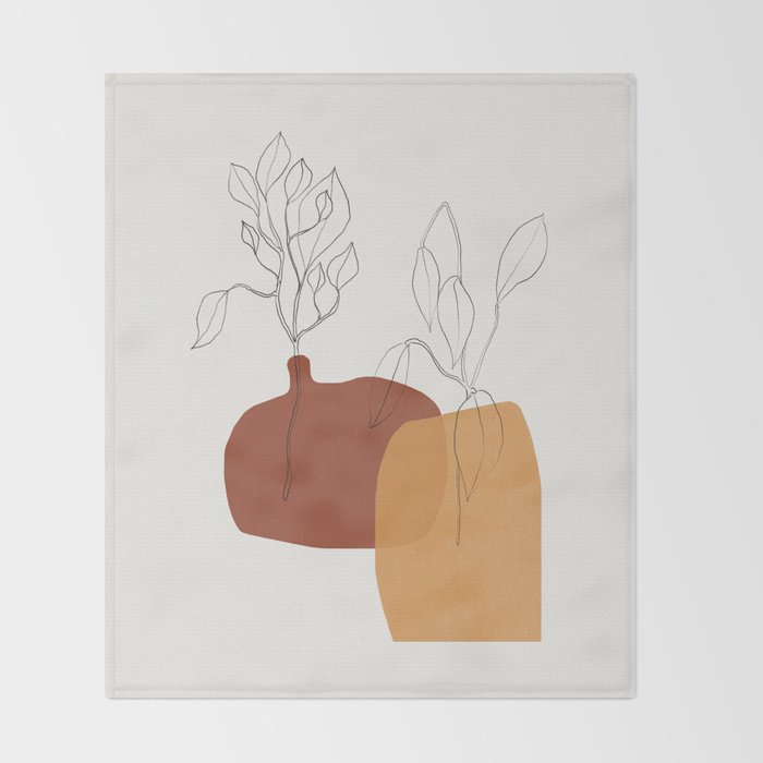 Vases Home Plants Throw Blanket Gallery Image 2