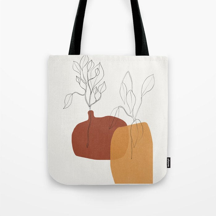 Vases Home Plants Tote Bag Gallery Image 1