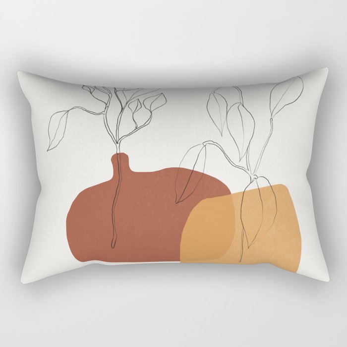 Vases Home Plants Rectangular Pillow Gallery Image 1