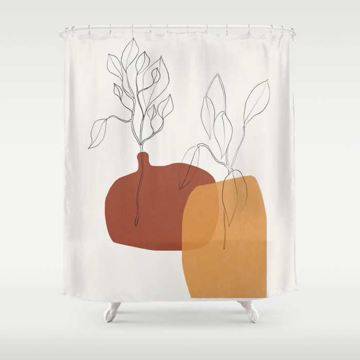 Vases Home Plants Shower Curtain Gallery Image 1