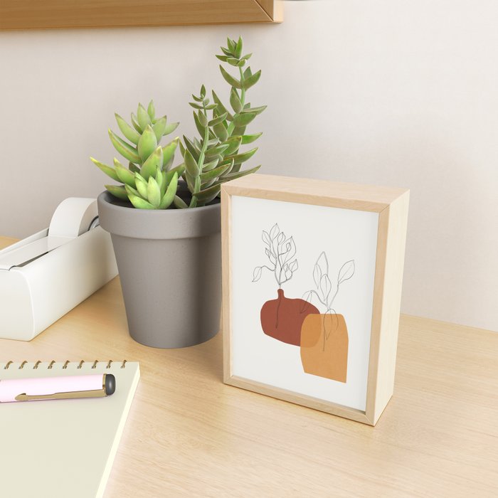 Vases Home Plants Mini Art Print Gallery Image 2