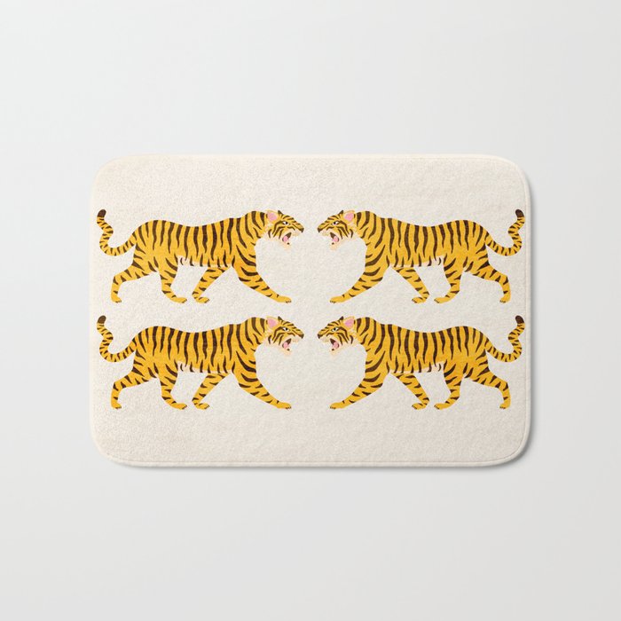 Fierce: Golden Tiger Edition Bath Mat Gallery Image 1