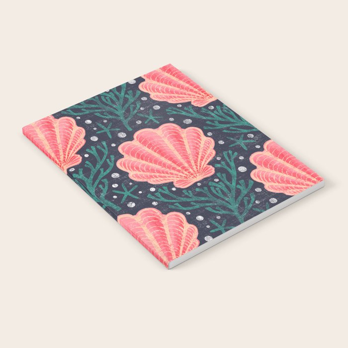 Seashell - pink and blue Notebook Gallery Image 2