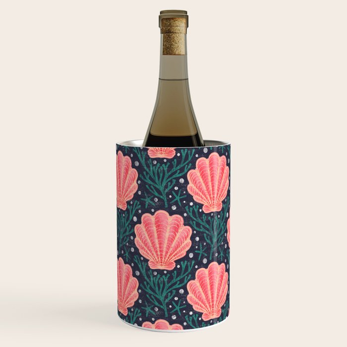 Seashell - pink and blue Wine Chiller Gallery Image 2