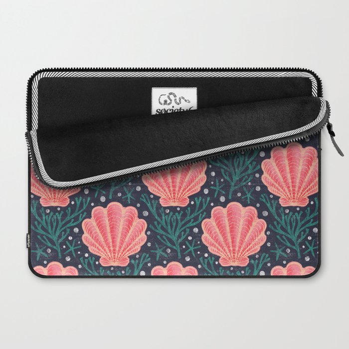 Seashell - pink and blue Laptop Sleeve Gallery Image 2